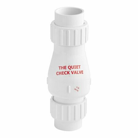 ZOELLER 30-0040 Quiet Check 1 1/2'' White PVC Valve 23A300040